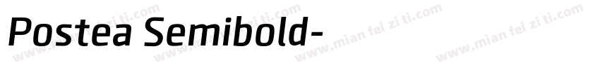 Postea Semibold字体转换